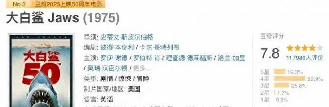《大白鲨》4K修复版5月15日登陆内地院线，距1975年首映整50年 - 现场图